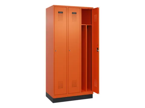 locker voor scheiding van kleding,HxBxD 1950x900x500mm,3vak