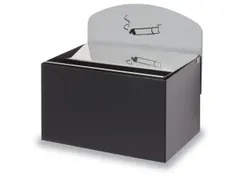 Wandasbak 125x 200x 125mm Achterwand Verzinkt Antraciet