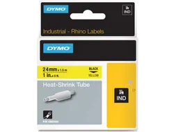 RHINO krimpkous 24 x 1,5 mm, zwart op geel