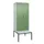 PBM-locker met bank,HxBxD 2120x800x815mm,2vak,vak B 400mm,draaigrendel