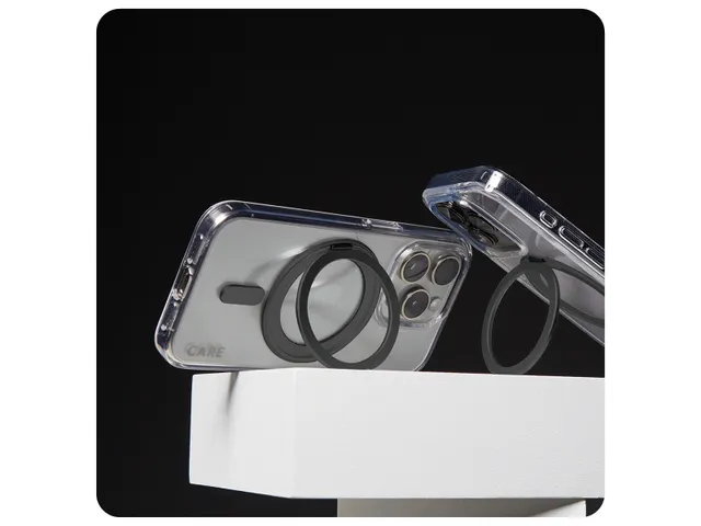 PanzerGlass CARE by Case Transparent w. Black Kickstand & MagSaf