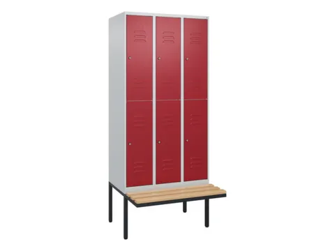 Dubbeldekse dekenkist,HxBxD 2120x900x815mm,3x2vak.,vak B 300mm