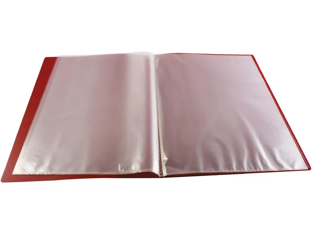 protège-documents, A4, 10 pochettes, rouge