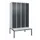 locker met bank,HxBxD 2120x1200x815mm,4vak,vak B 300mm,draaigrendel