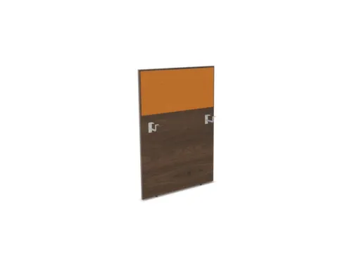 baliepaneel bureau aanbouw links 800mm NV bruin hickory BN3005-geel