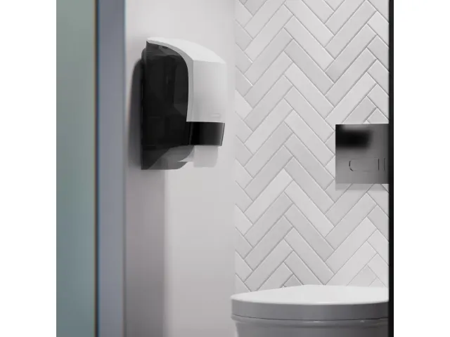 Toiletpapierdispenser Katrin systeemrol duo wit 77496