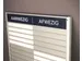 Menoor In-Uit bord 45 namen Aluminium Aanwezig/Afwezig Donkerblauw