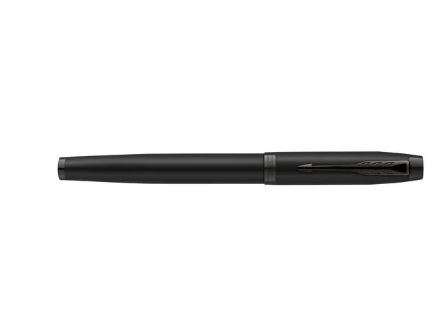 Vulpen Parker IM Monochrome GB Matt Black Medium Blauwe inkt