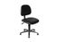 Discountoffice Werkplaatsstoel H 490-630mm Kunstleder Zwart Gasveer Glijders