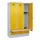 locker met bank,HxBxD 1950x1200x815mm,3vak,vak B 400mm,cilinderslot