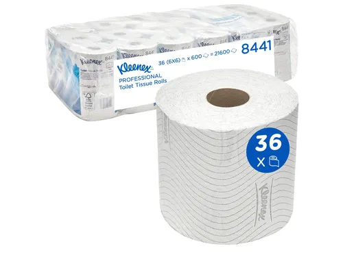 Toiletpapier Kleenex 2-laags 600vel wit 8441