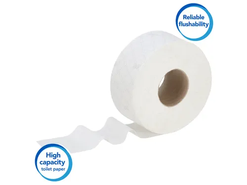 Toiletpapier Scott Essential Jumbo 2-laags 200m wit 8614