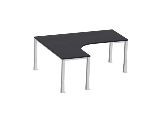 bureau à retour à hauteur réglable,HxlxP 720-840x1800x1600mm,CC-noi