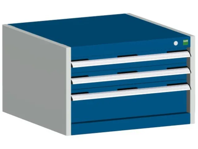 ladekast,HxBxD 400x650x650mm,3lade(n),m. lade voor normale belastingen