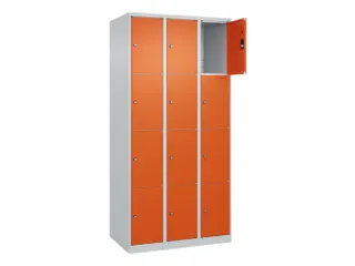 lockerkast,HxBxD 1850x900x500mm,3x4vakken,vak B 300mm,cil.-slot - 1