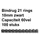 Bindrug Fellowes 10mm 21-rings A4 zwart 100stuks