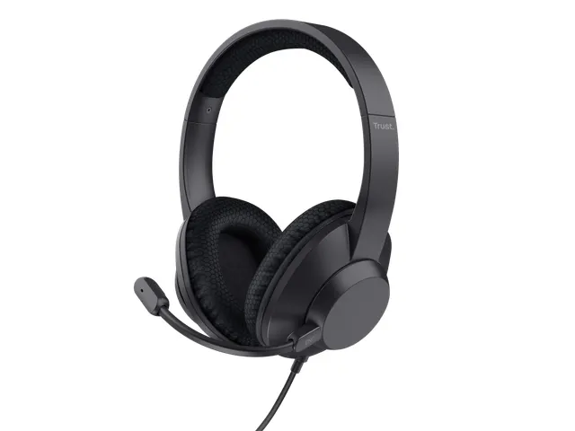 Trust Ayda Max USB-headset met ENC Bedrade hoofdtelefoon Zwart