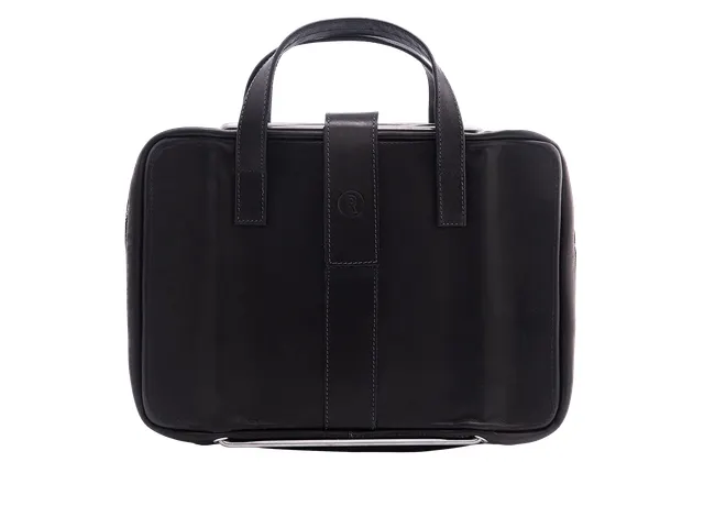 R-Go Viva Laptoptas zwart leder 15.6 inch