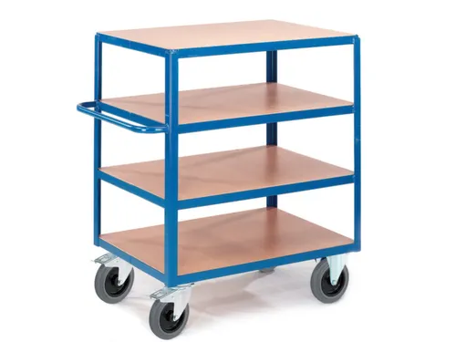 tafelwagen,draagverm. 600kg,4etage(s),laadvl. LxB 1200x800mm,houtetage