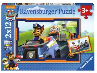 Puzzel Paw Patrol in actie 2x12 stukjes - 2
