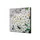 Wanddecoratie Textiel Set 40x40cm Witte Bloem Spirea
