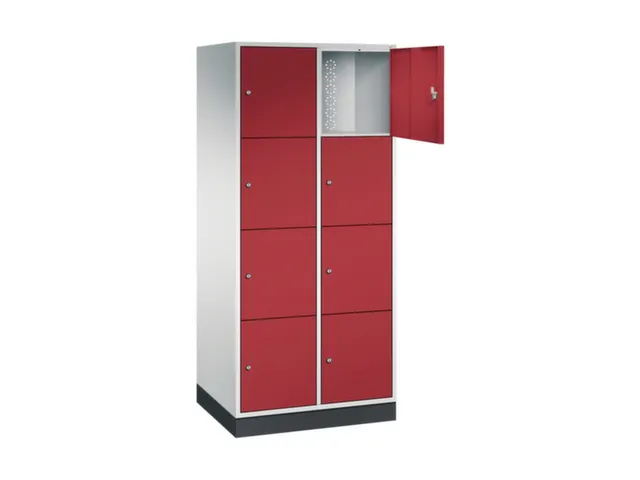 grootvolume-lockersysteem,RAL 7035/RAL 3003,HxBxD 1950x820x600mm