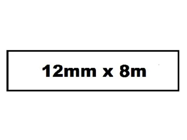 Labeltape Quantore TZE-231 12mm x 8m zwart op wit