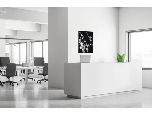 Wanddecoratie Textiel Set A2 Japanse Bloesem Zwart
