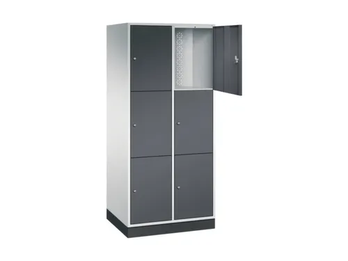 grootvolume-lockersysteem,RAL 7035/RAL 7021,HxBxD 1950x820x600mm