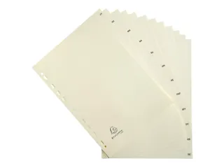 Tabbladen karton 155 g jan-dec ivoor - 6