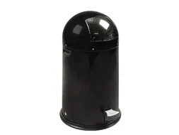 Afvalbak Kickcan metalen binnenbak 33 liter mat zwart