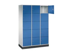 grootvolume-lockersysteem,RAL 7035/RAL 5010,HxBxD 1950x1220x500mm