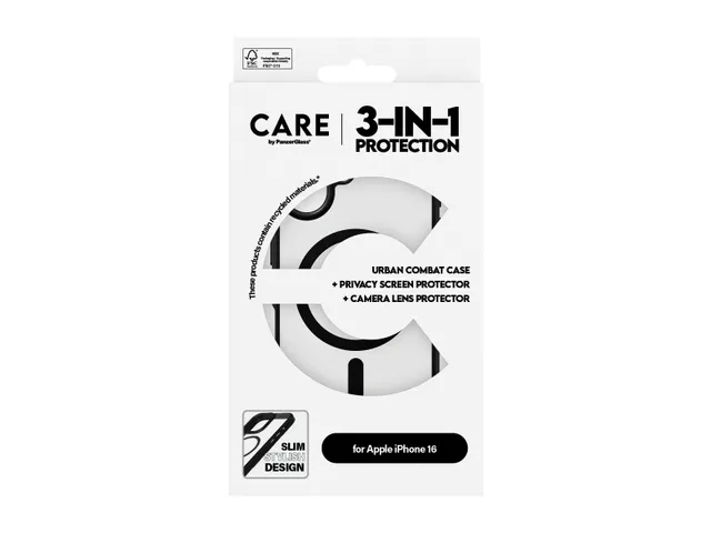 PanzerGlass | CARE by Flagship 3-in-1 Privacy Bundle iPhone 16,