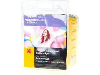 Kodak Brother Brother LC985VAL MFCJ Inkt CMYK Rebuilt set van 4 - 1