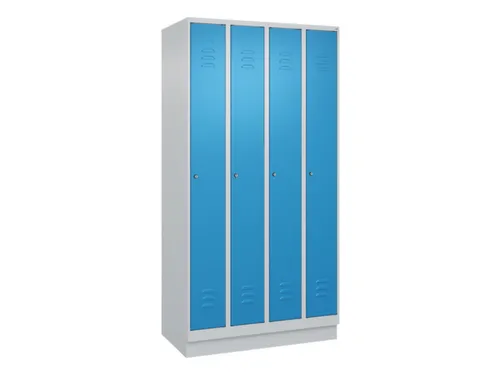 locker,HxBxD 1950x1000x500mm,4vak,vak B 250mm,cil.-slot,sokkel