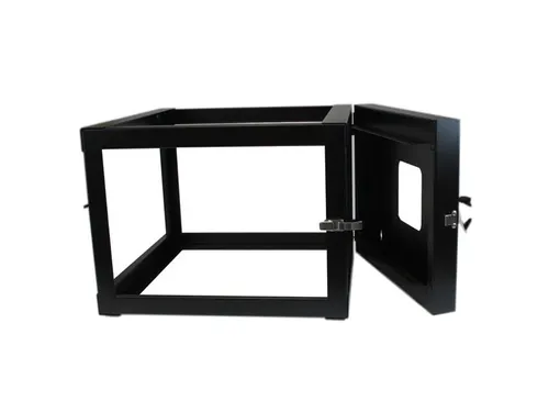6U 22Inch Diep Scharnierend Open Frame Serverrack Wandmontage