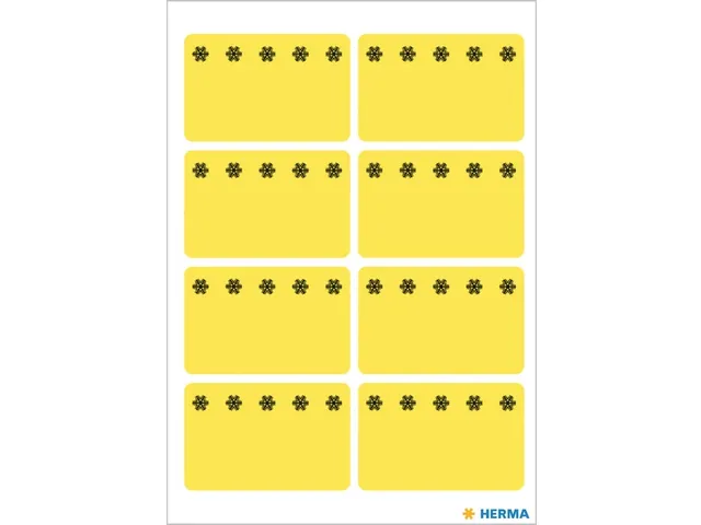 Etiket Herma 3771 26x40mm Diepvries Geel 48 stuks