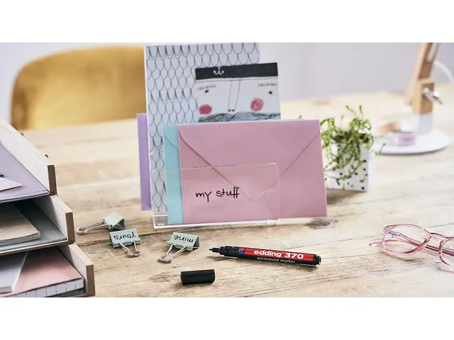 Marqueur edding 370 ogive 1mm noir