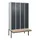Z-garderobekast,HxBxD 2120x1200x815mm,8vak,vak B 300mm,draaigrendel