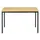 Tafel Vierkant 120x80 Cm Rechthoekig Frame Zwart Blad Beuk