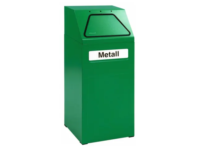 Afvalverzamelaar Vuurremmend 65 Liter 970X405X380Mm Binnenbak Groen