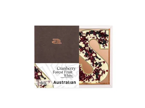Chocoladeletter Australian wit cran forest fruit S