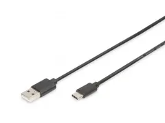 USB Type-C-aansluitkabel type C naar A 1,8m 3A 480MB 2.0 Zwart