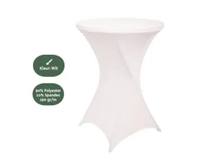Statafelrok Wit ⌀ 80cm - 3