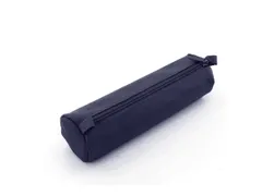 Pennenetui Alassio echt leer blauw