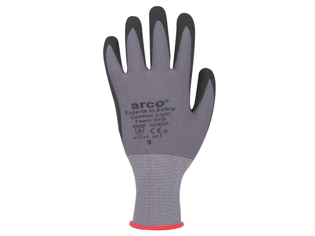 Werkhandschoen Arco Comfort Light Grip nitril maat 9