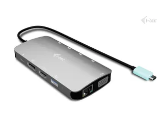 USB-C Metal Nano 3x Display (DP, HDMI and VGA) Docking Station + Power - 3