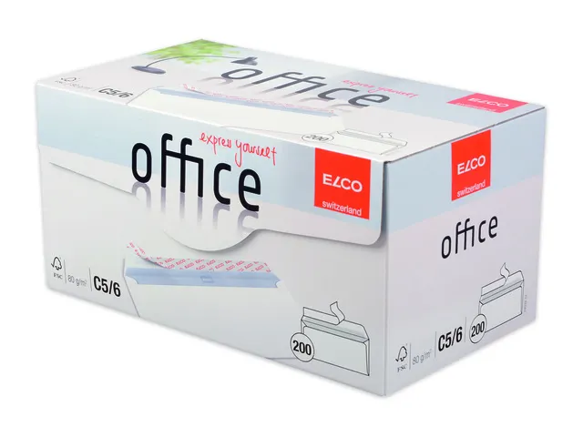 envelop Office FSC C5/6 80 gram wit 200 stuks