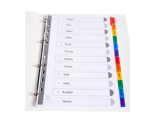 Intercal. Perso.Krea tabs carte bl A4 12P