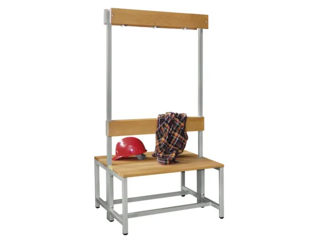 banc double,HxLxP 1600x1000x770mm,piètement RAL7035